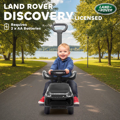 Land Rover Discovery Voiture à pousser 2-en-1, Noir