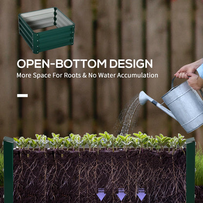 2' x 2' x 1' Raised Garden Bed, Galvanised Steel Frame, for Vegetables, Flowers, Herbs Galvanized Planter Boxes at Gallery Canada