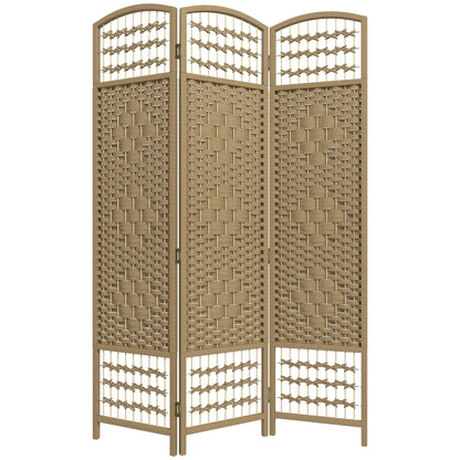 3 Panel Folding Room Divider, Portable Privacy Screen, Natural Room Dividers at Gallery Canada