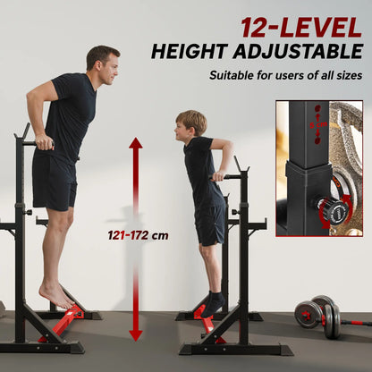Adjustable Steel Barbell Squat Rack, Bench Press Power Towers at Gallery Canada