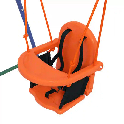 Kid Swing Set with Safety Harness, 6 Months+, Heavy Duty, Indoor/Outdoor, Orange Gym Sets & Swings at Gallery Canada