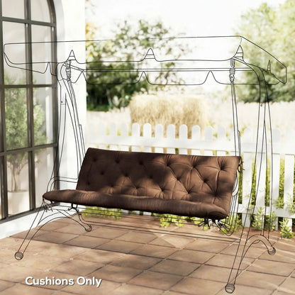 3-Seater Outdoor Bench Swing Chair Replacement Cushions, Patio Garden Patio Chair Cushions at Gallery Canada
