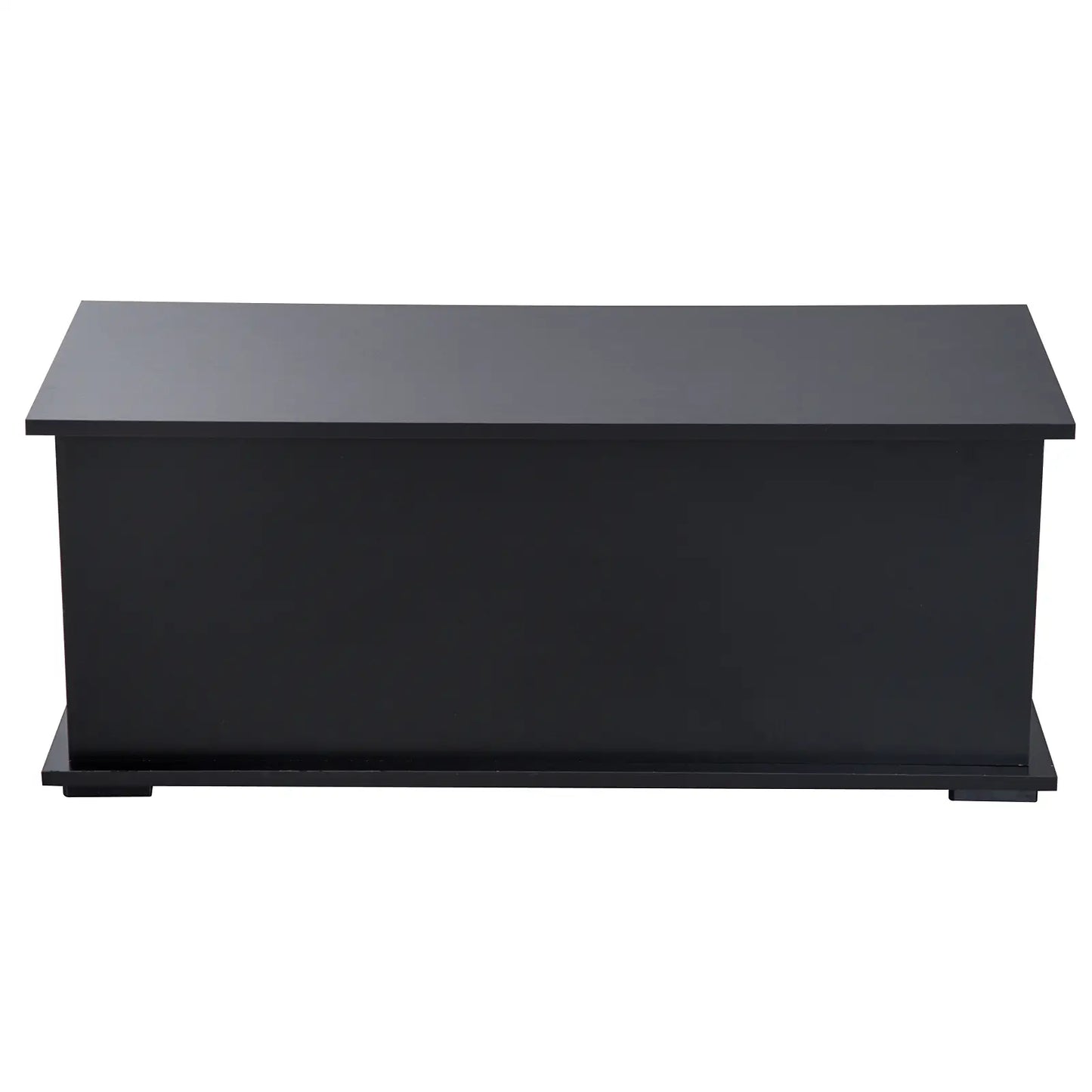 39.5" Storage Chest, 2 Safety Hinges, Flip-Top Lid, Black Storage Cabinets at Gallery Canada