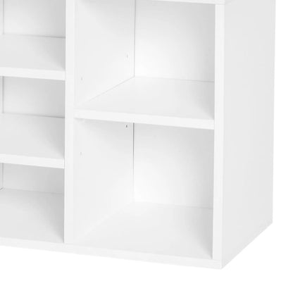 Shoe Bench with Storage, Upholstered Entryway Bench, Adjustable Shelves, White Shoe Storage Cabinets & Racks at Gallery Canada
