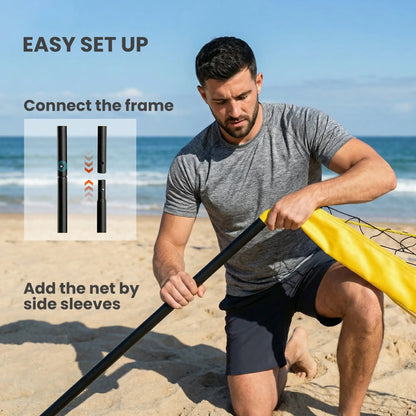 Portable Volleyball Net Set, Adjustable Height Steel Poles, Boundary Line, Carrying Bag Badminton at Gallery Canada