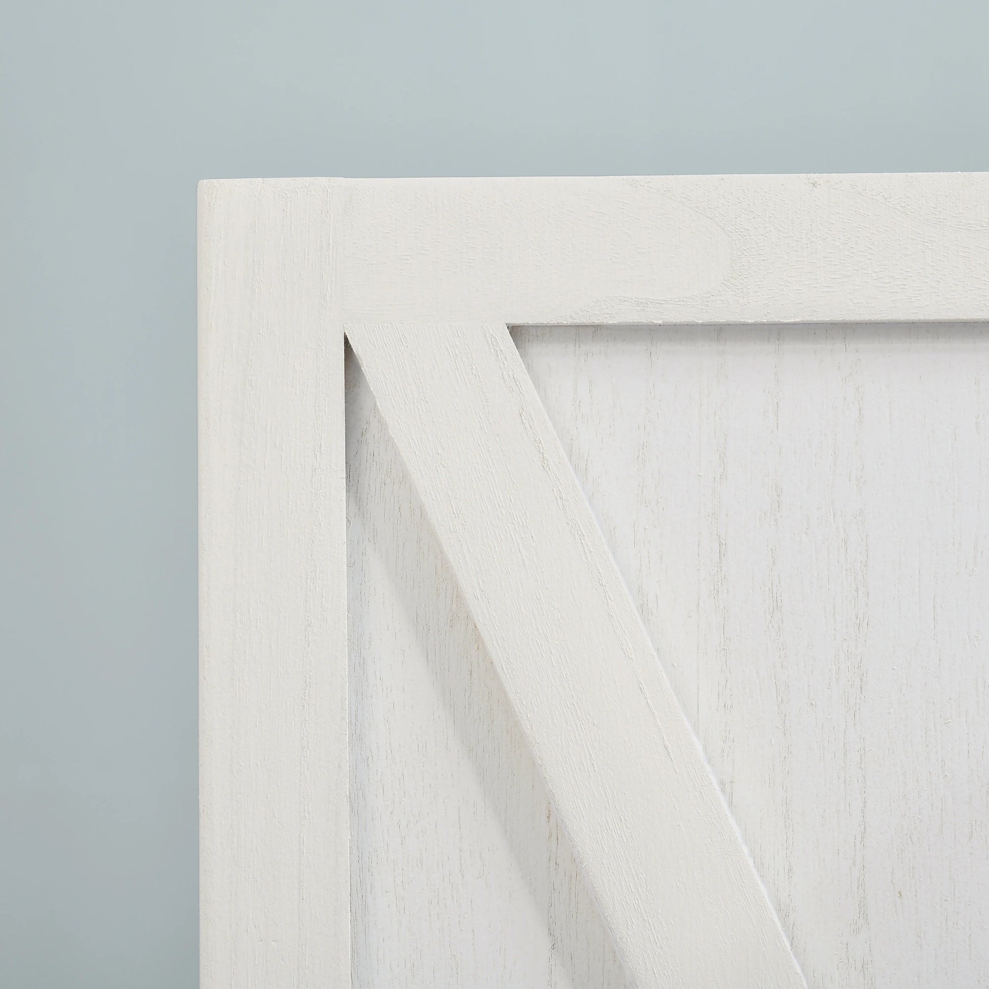 4-Panel Farmhouse Room Divider, Foldable Wooden Frame 5.6FT, White Room Dividers at Gallery Canada