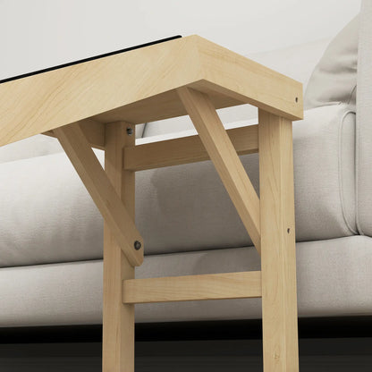 Pet Ramp Bed Steps for Dogs Cats, Non-Slip Carpet Top, 59"L x 16"W x 20"H, Natural Wood Dog Stairs at Gallery Canada