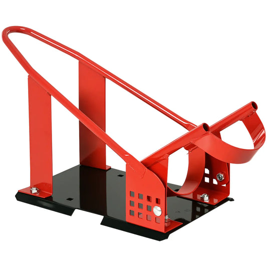 Motorcycle Wheel Chock, 12 Adjustable Holes, 990 lbs, Red Bike Parking Stands Red and Black at Gallery Canada