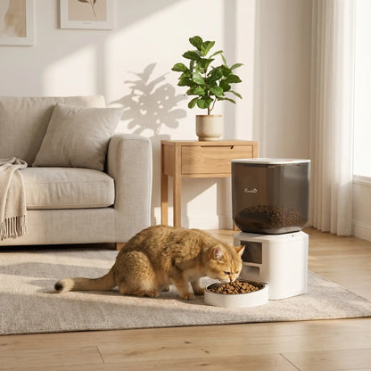 Distributeur automatique de nourriture pour chat intelligent 8L, contrôle via application WiFi