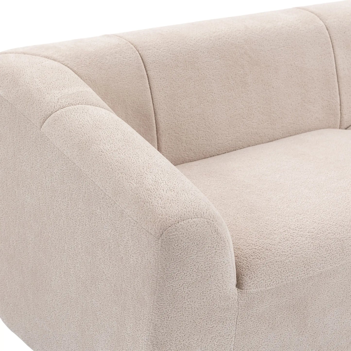 Canapé nuage en chenille 3 places, Beige