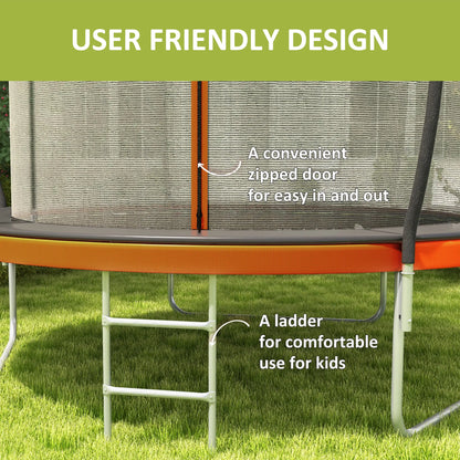 10ft Outdoor Trampoline with Enclosure Net and Ladder Trampolines at Gallery Canada