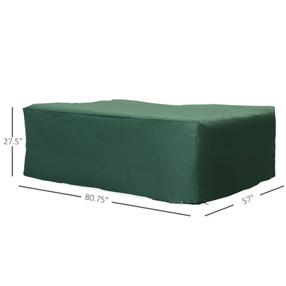Outdoor Furniture Cover 81" x 57", Waterproof, UV Protector, Dark Green Patio Furniture Covers at Gallery Canada