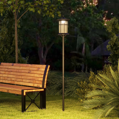 72" Solar Post Light, LED Outdoor Lamp, Waterproof IP44, Cool White Solar Post Lamps at Gallery Canada