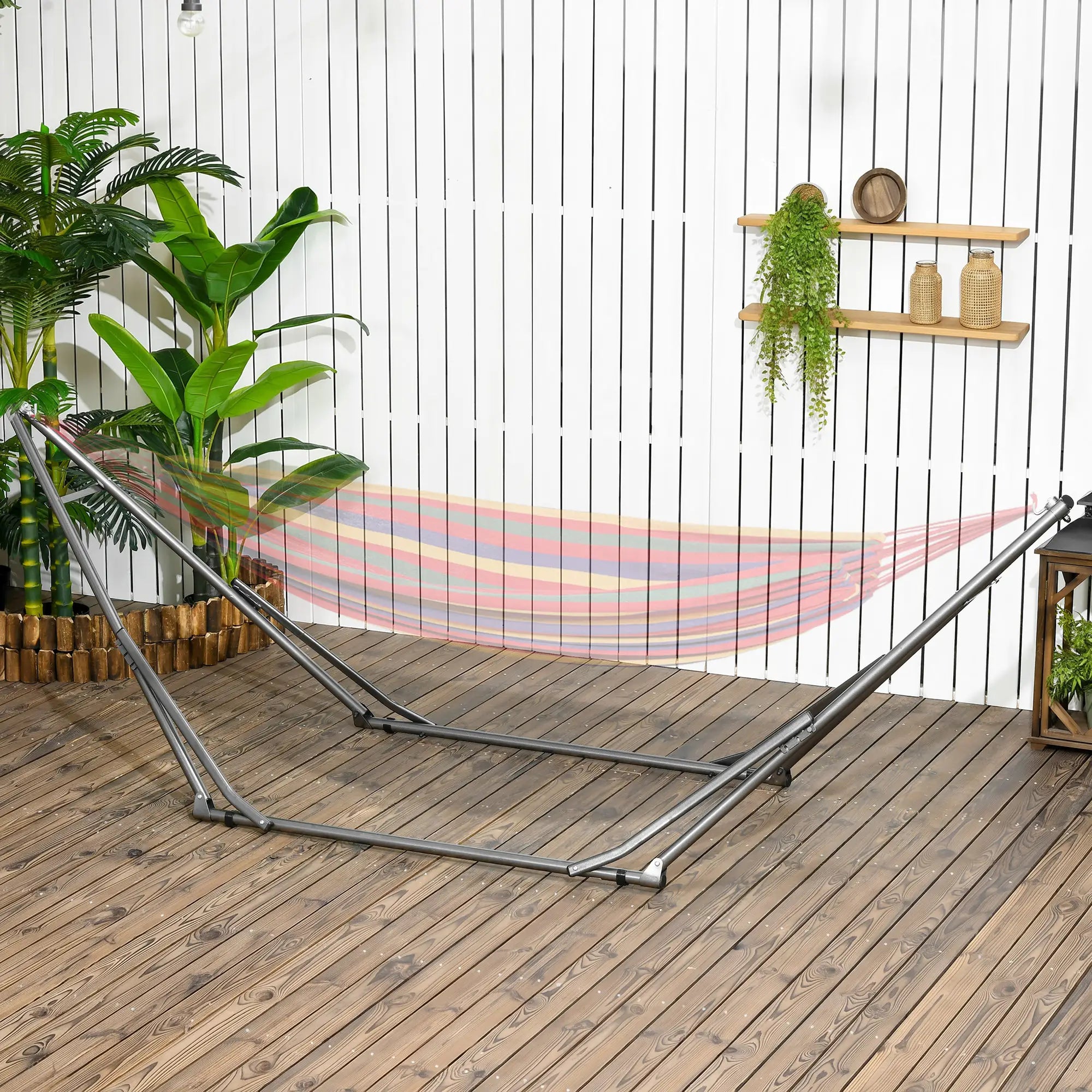 Portable Hammock Stand 3-In-1 Hanging Chair Rack, Black Hammock Stands at Gallery Canada