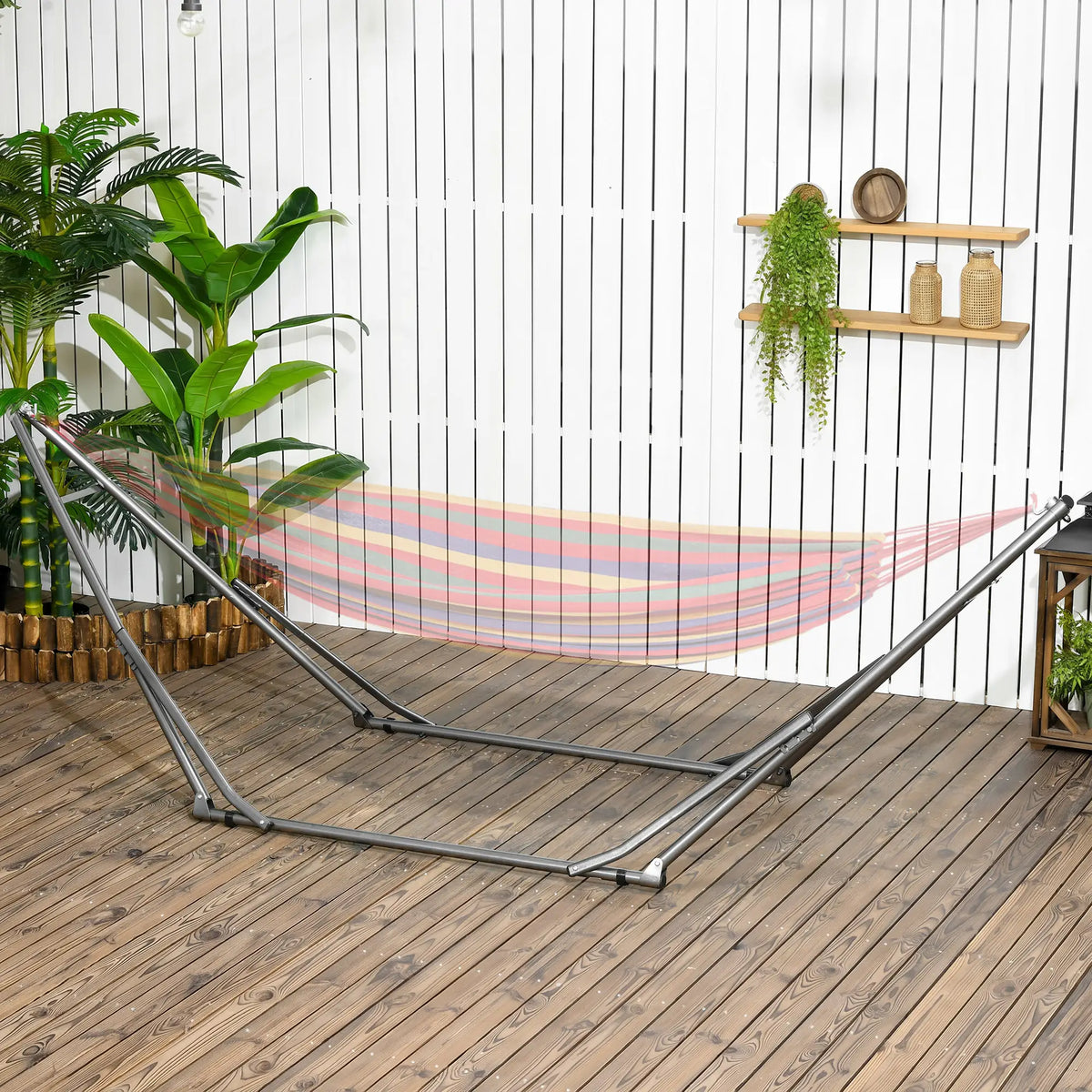 Portable Hammock Stand 3-In-1 Hanging Chair Rack, Black Hammock Stands at Gallery Canada