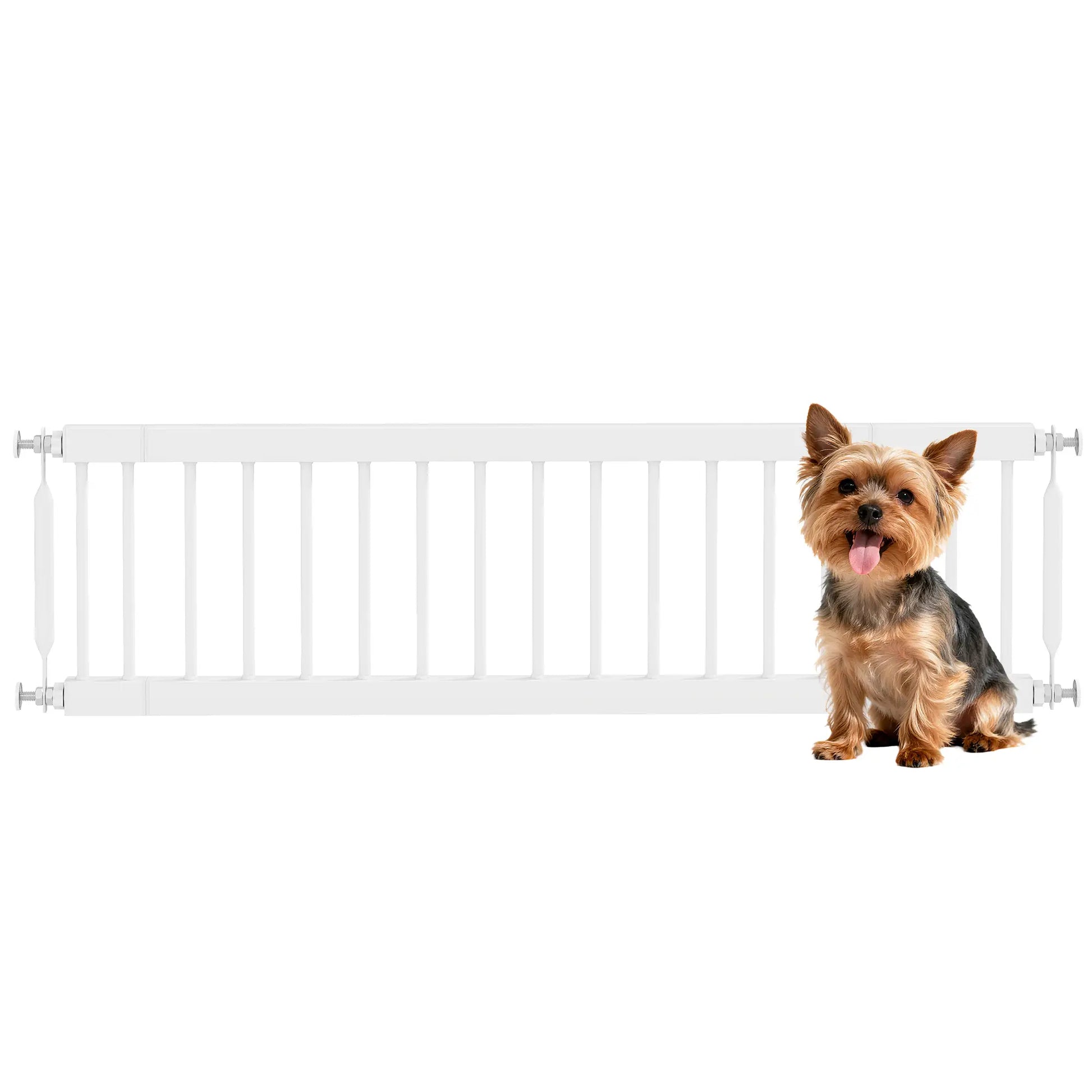 26"-37" Dog Gate, Adjustable Pet Gate, White Pet Gates at Gallery Canada