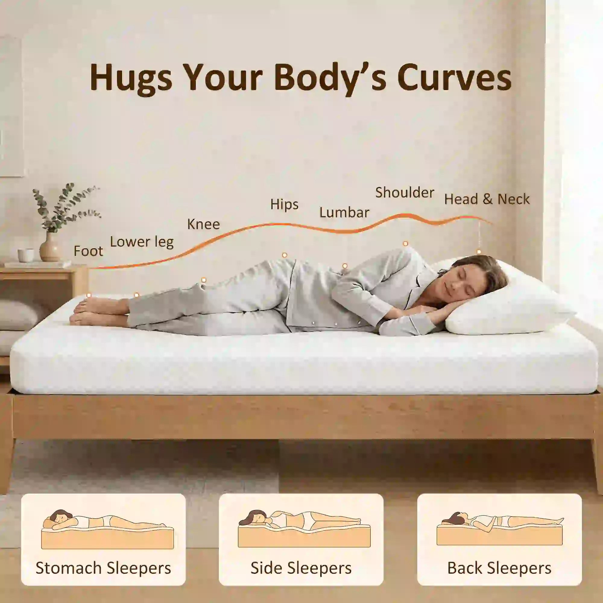 Twin 6 Inch Memory Foam Mattress, Medium Firm, CertiPUR-US Mattresses at Gallery Canada