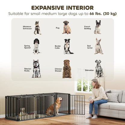 83 Inch Heavy Duty Dog Crate, Extra Large Metal Cage With Mat Dog Cages & Crates at Gallery Canada