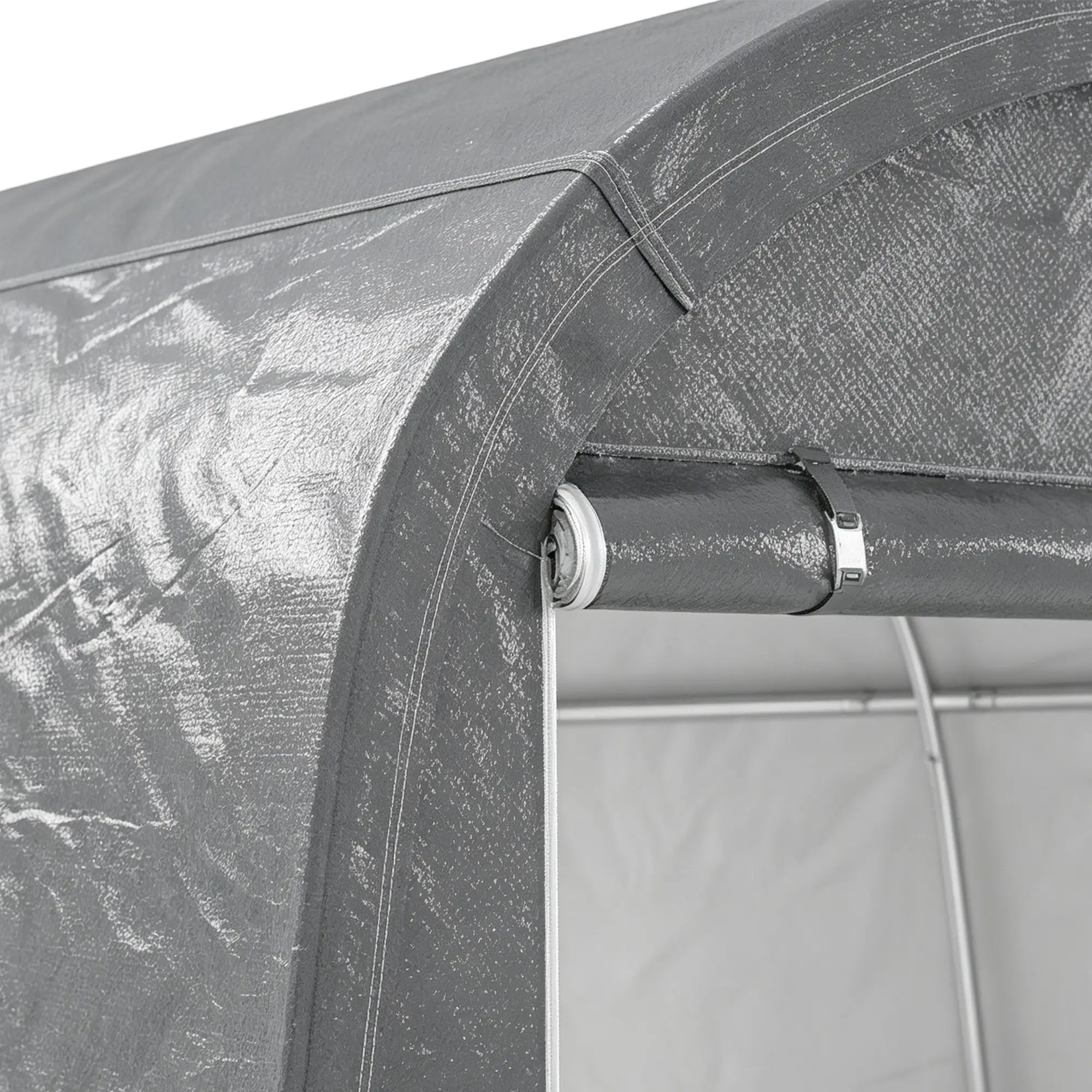 10' x 10' Outdoor Storage Tent, Heavy Duty Waterproof, Light Grey Sheds at Gallery Canada