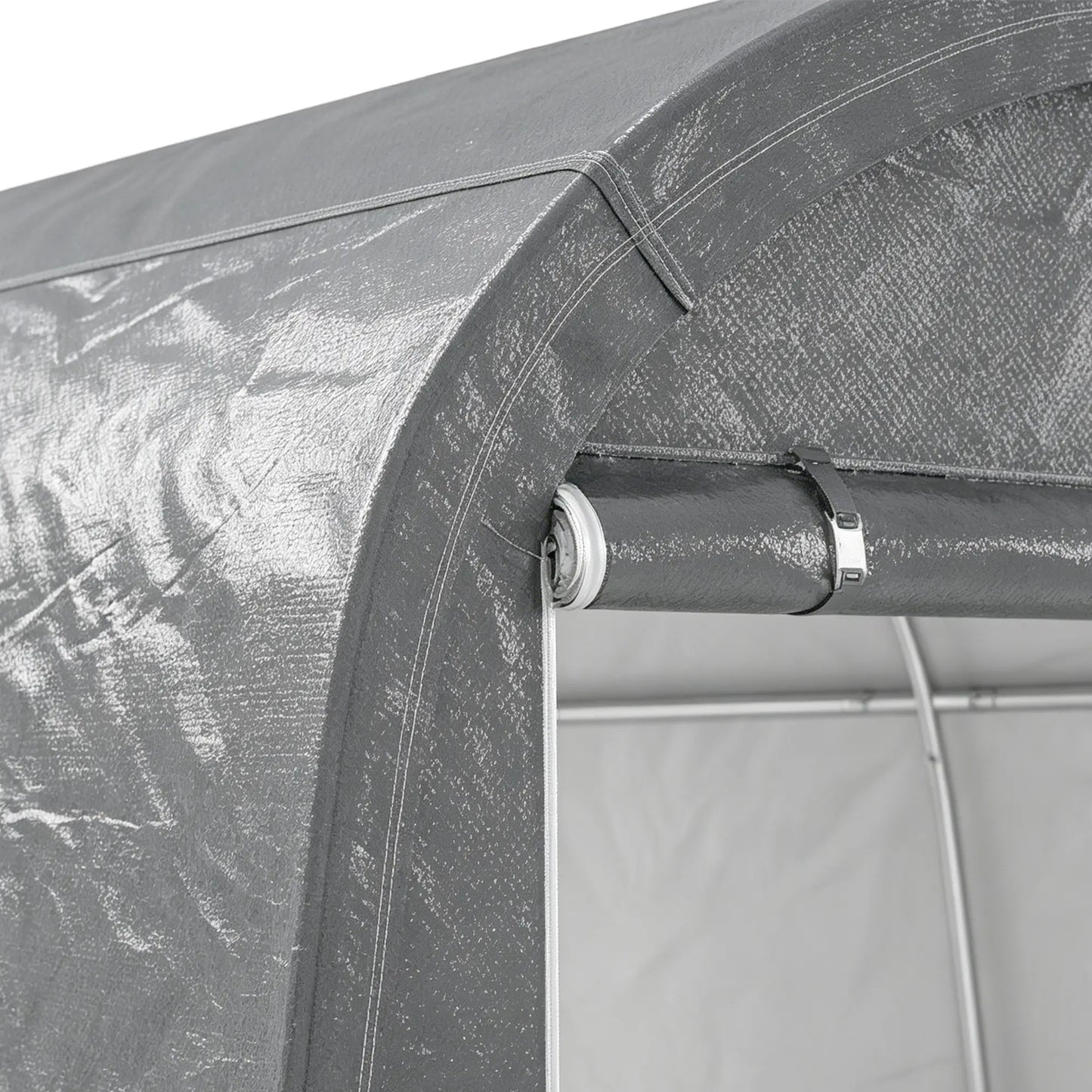 10' x 10' Outdoor Storage Tent, Heavy Duty Waterproof, Light Grey Sheds at Gallery Canada