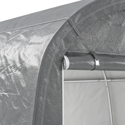 10' x 10' Outdoor Storage Tent, Heavy Duty Waterproof, Light Grey Sheds at Gallery Canada
