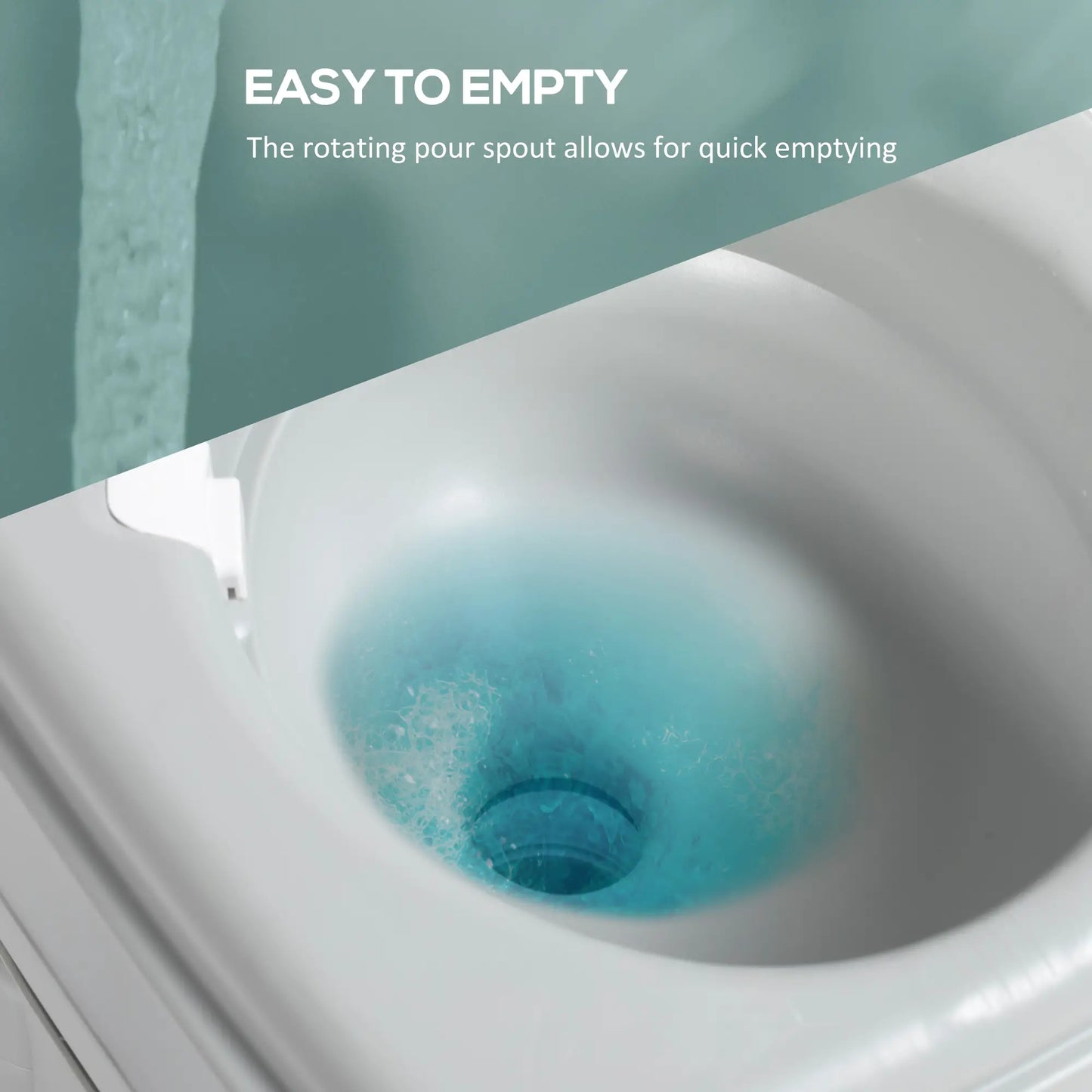 5.3 Gallon Portable Toilet, Level Indicator, Anti-Leak Pump, Camping, RV Camping Toilets at Gallery Canada
