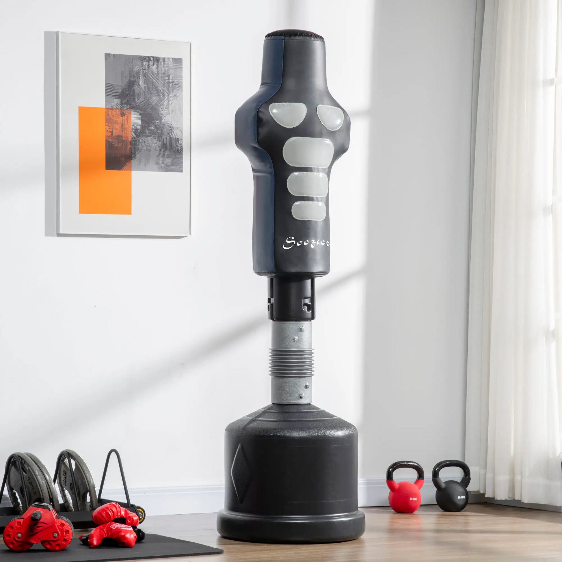 Adjustable Punching Bag, Fillable Base, Pu-Wrapped, Multi-Colour Punching Bag Hangers at Gallery Canada