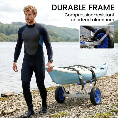 Kayak Cart Dolly, Adjustable Width, Sky Blue Kayak Carts at Gallery Canada