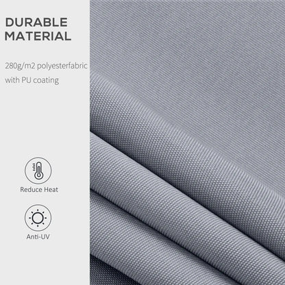 8' x 7' Retractable Awning, UV Water-Resistant Fabric, Aluminum Frame, Grey Deck Awnings at Gallery Canada