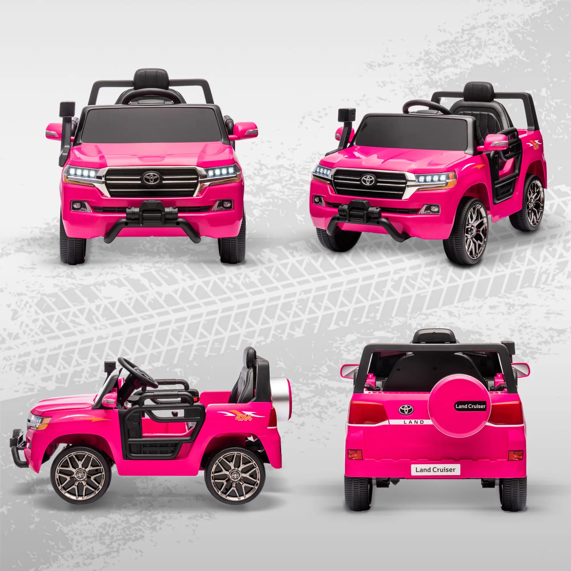 12V Licensed Kids Car, Remote Control, Four Wheel Spring Suspension, Pink Electric Toy Cars at Gallery Canada