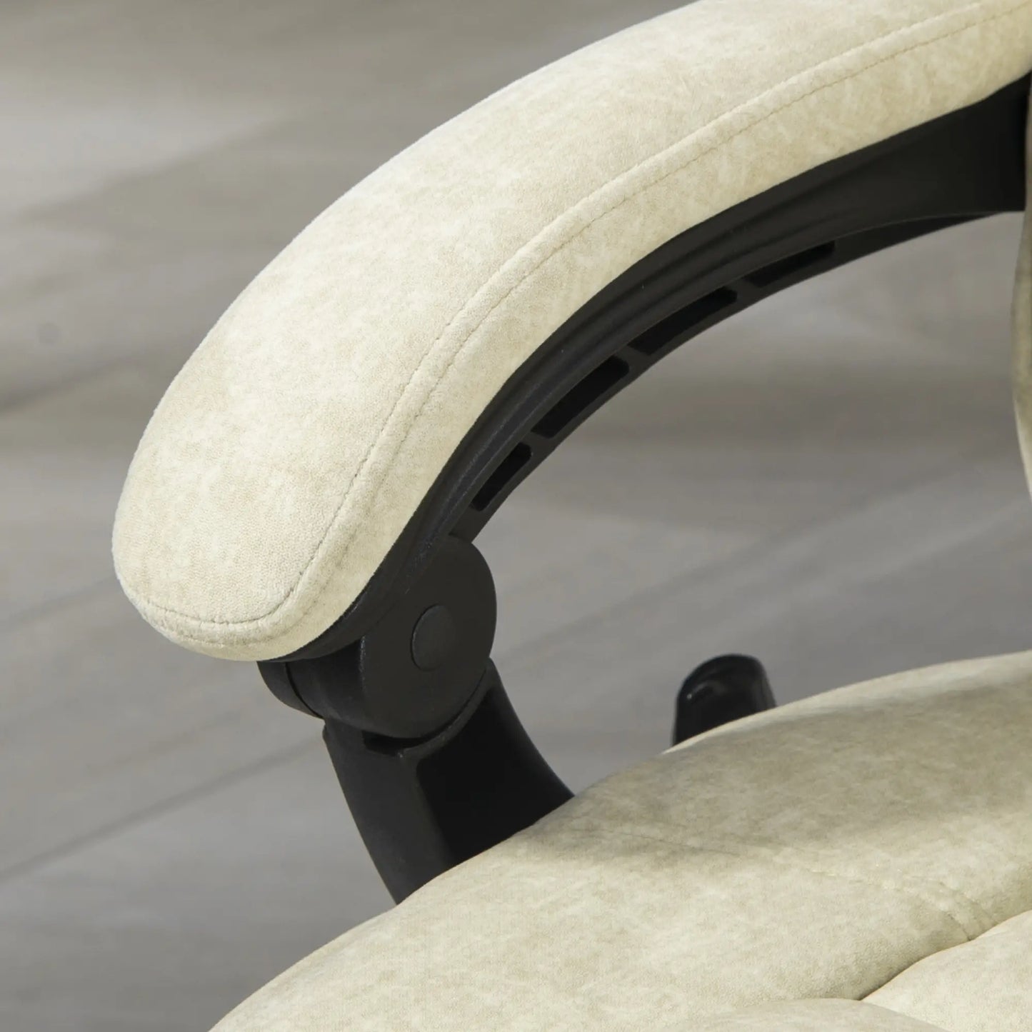 Massage Office Chair, Reclining Computer Chair, Adjustable Height, Footrest, Beige Massage Chairs at Gallery Canada