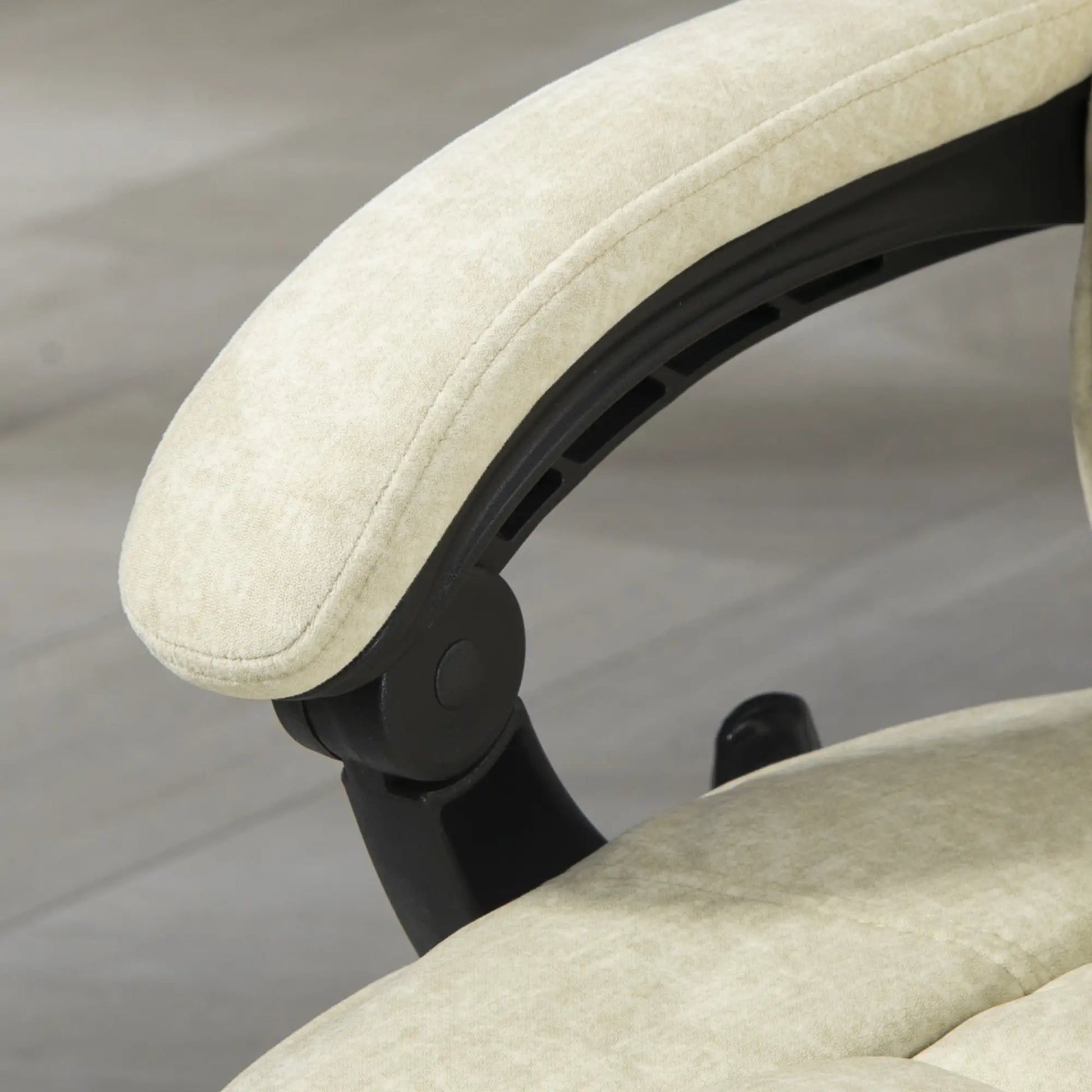 Massage Office Chair, Reclining Computer Chair, Adjustable Height, Footrest, Beige Massage Chairs at Gallery Canada