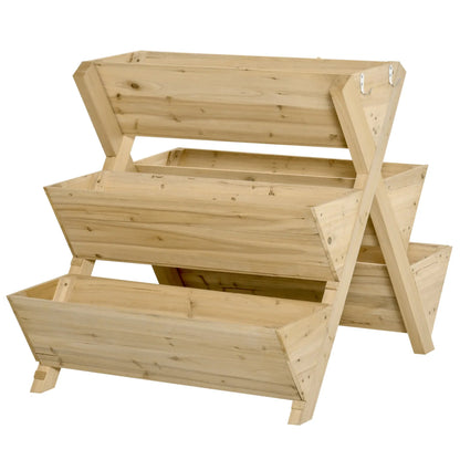 Raised Garden Bed, Freestanding Planter Stand, 5 Boxes, 4 Hooks, Herbs Flowers Vegetables, Indoor Outdoor Elevated Garden Beds at Gallery Canada