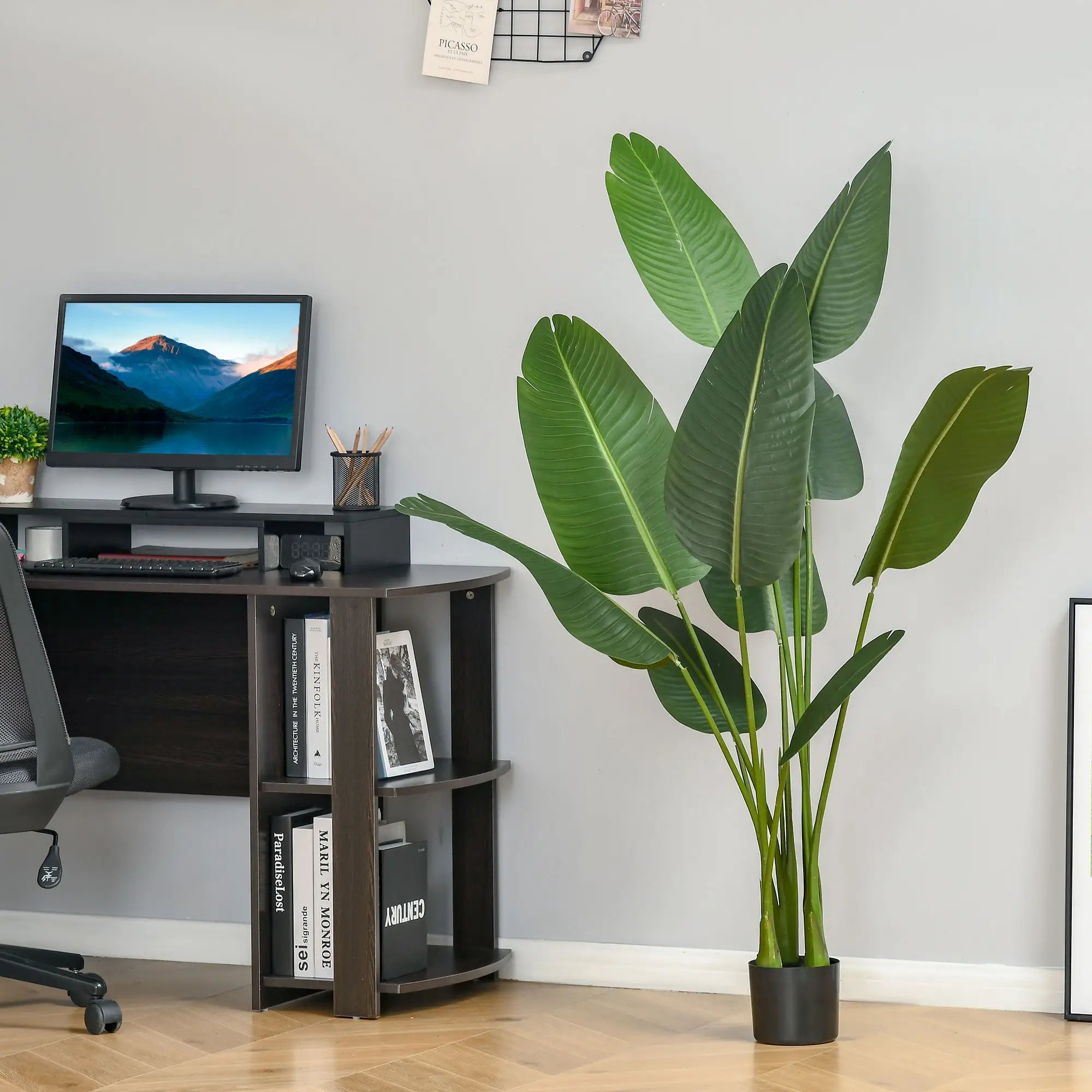 5FT Artificial Banana Tree, Faux Plant in Nursery Pot, Indoor Outdoor Decor Artificial Trees at Gallery Canada