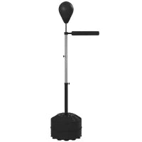 Freestanding Boxing Punch Bag, 63"-80.7" Adjustable Height, Black