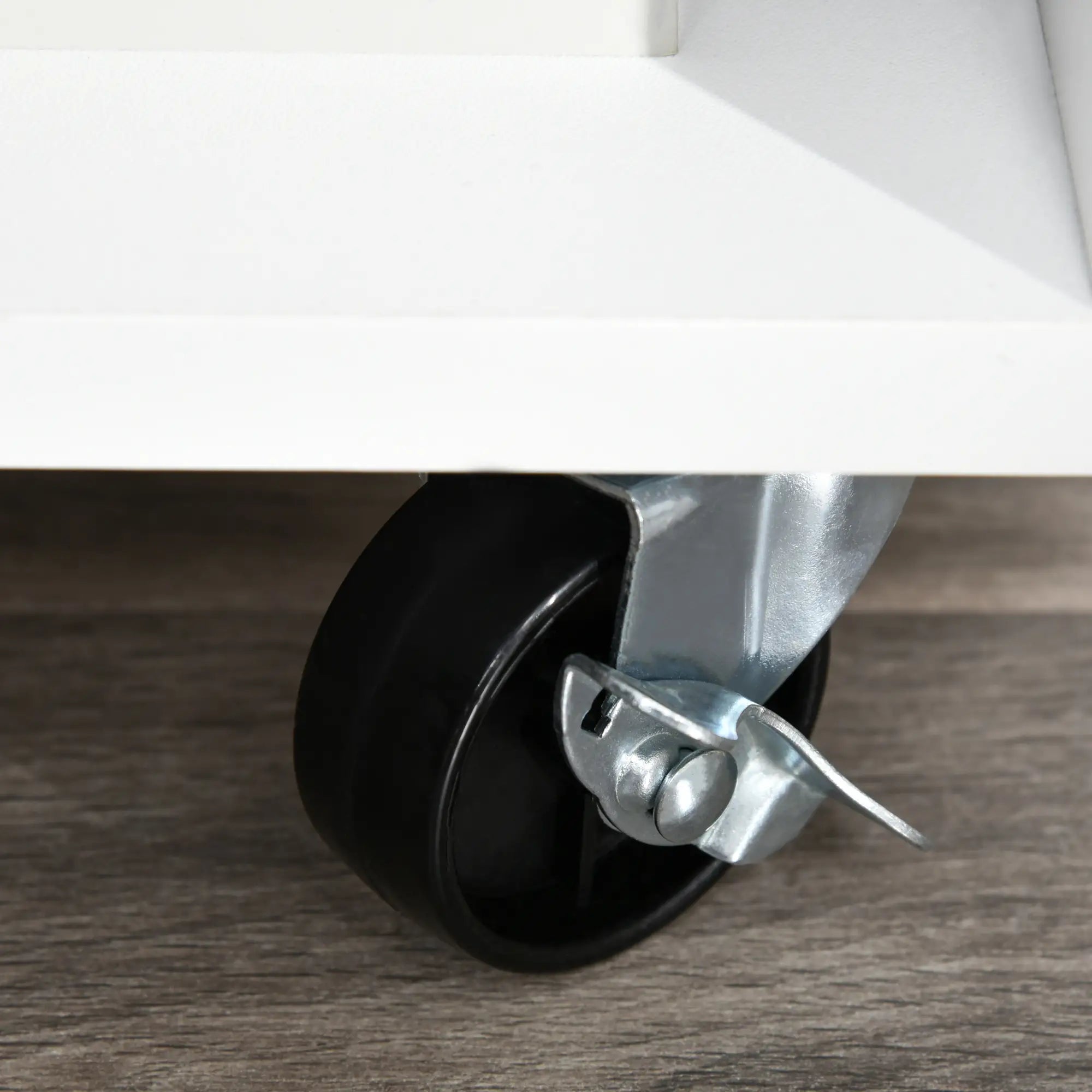 Lateral Filing Cabinet, Mobile with Wheels, Lockable Drawer, Black Office Cabinets & Cupboards at Gallery Canada