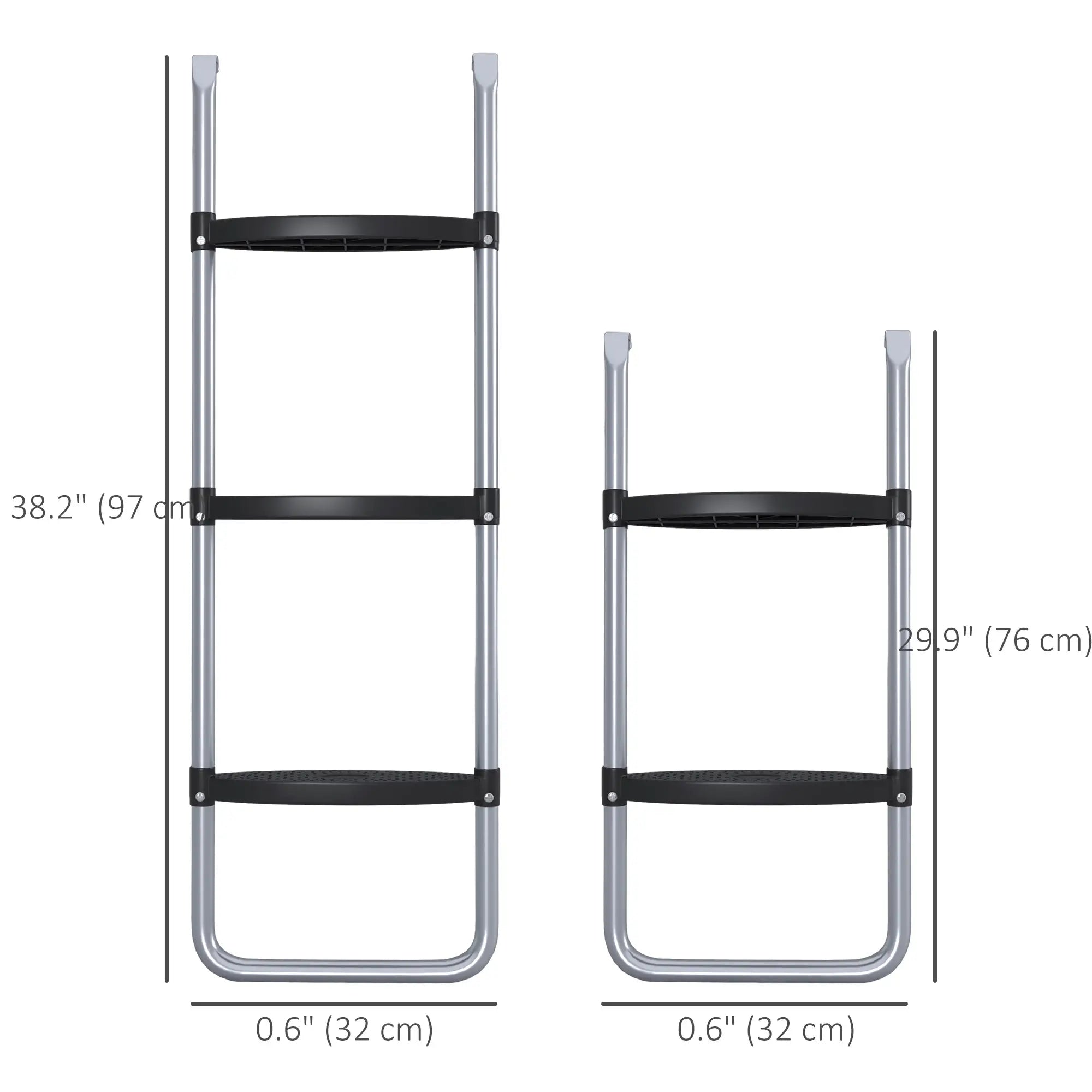 Steel Trampoline Ladder, 2/3 Steps, 38 Inch Length Trampolines at Gallery Canada