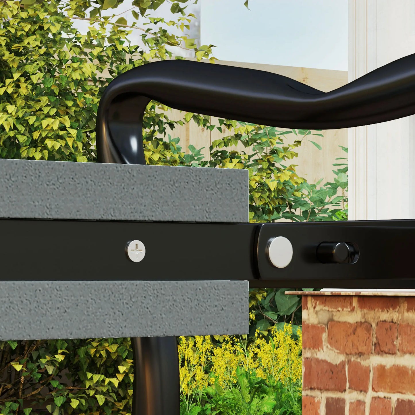 Tabouret à genoux pliable pour jardin, Coussin épais en mousse EVA, Pochette à outils, Gris