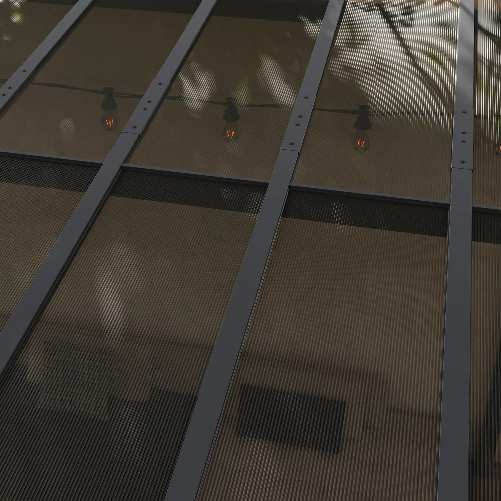 10' x 10' Hardtop Gazebo, Wall Mounted Free Standing, UPF 50+ Waterproof Polycarbonate Roof Pergolas at Gallery Canada