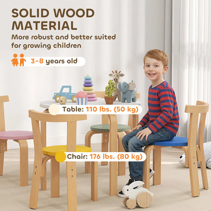 Wooden Kids Table and Chairs Set, for 3-8 Years, Multi-Coloured Kids Table Sets at Gallery Canada