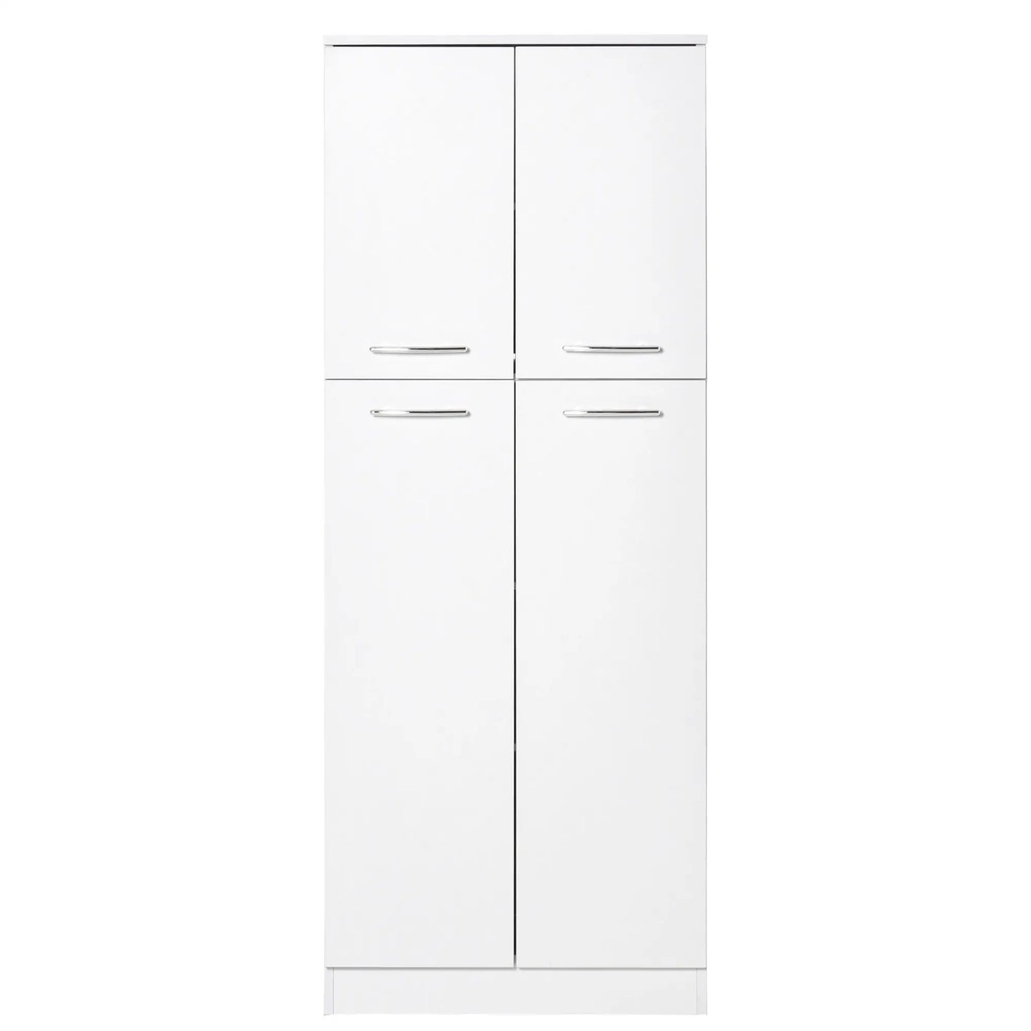61" Pantry Cabinet, Kitchen Pantry Storage Cabinet with 2 Doors and Adjustable Shelves, Freestanding Storage Cabinet