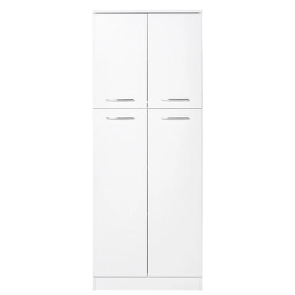 61" Pantry Cabinet, Kitchen Pantry Storage Cabinet with 2 Doors and Adjustable Shelves, Freestanding Storage Cabinet