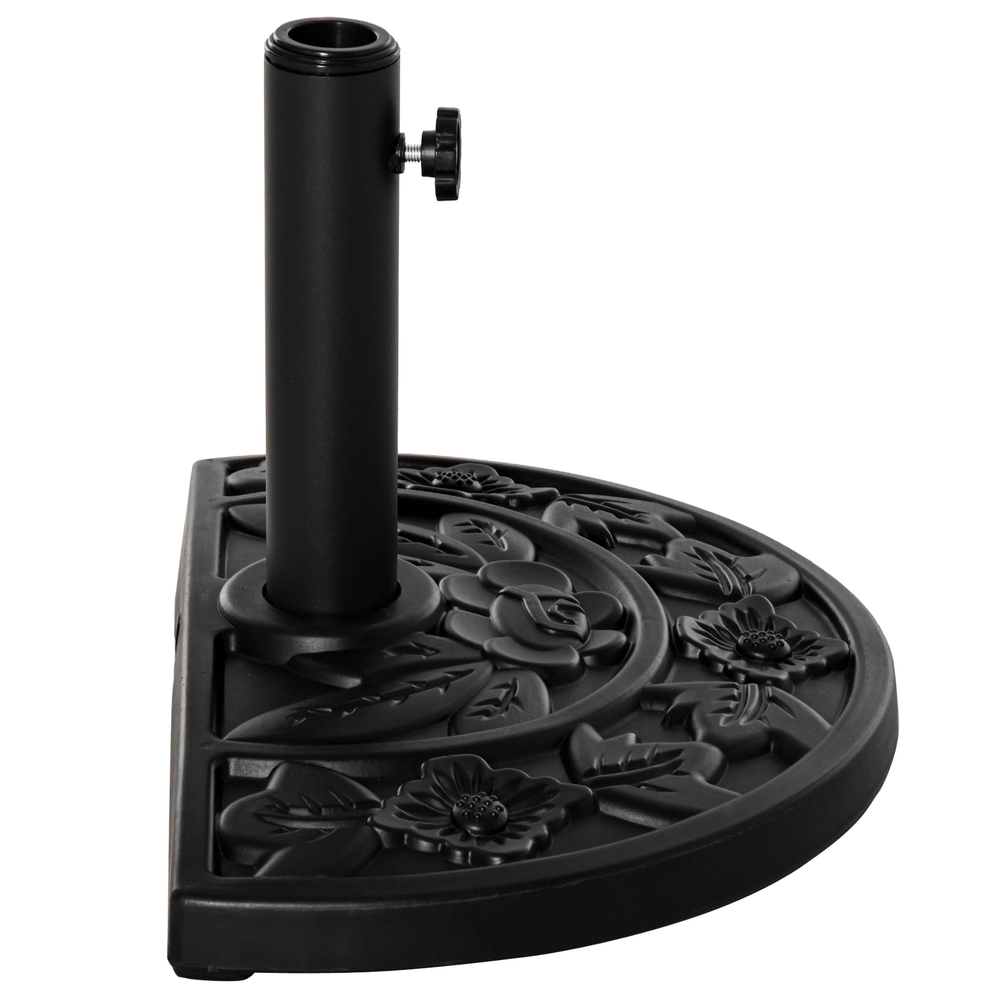 20 lb Heavy Duty Umbrella Base, Outdoor Concrete Stand, Black Umbrella Bases at Gallery Canada