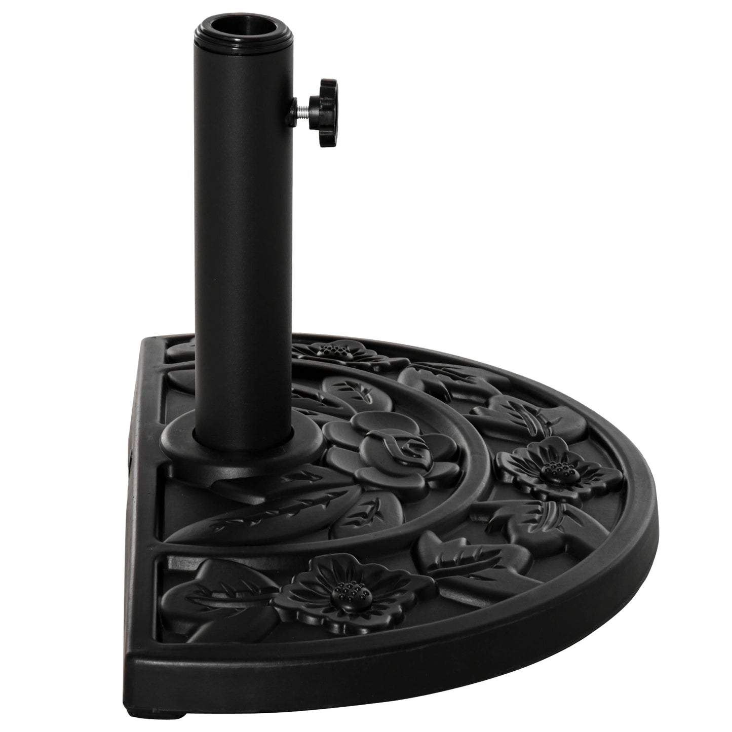 20 lb Heavy Duty Umbrella Base, Outdoor Concrete Stand, Black Umbrella Bases at Gallery Canada