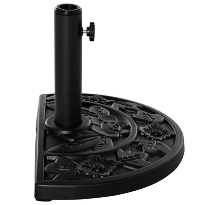 20 lb Heavy Duty Umbrella Base, Outdoor Concrete Stand, Black Umbrella Bases at Gallery Canada