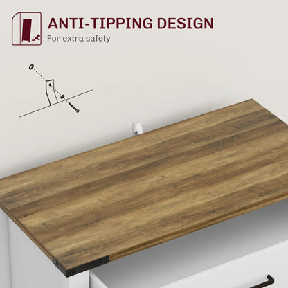 Farmhouse Buffet Cabinet, 1 Drawer, Storage Cabinet, Adjustable Shelf, White Bar Cabinets at Gallery Canada