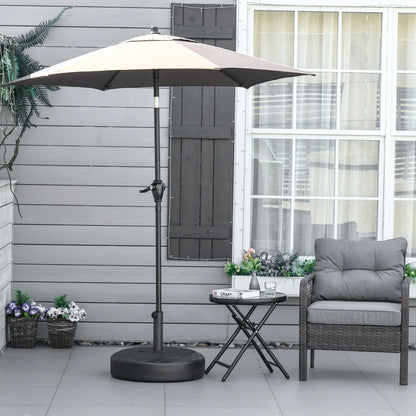 22'' Round Parasol Base, Water Filled, for 1.5''/1.9'', Black Umbrella Bases at Gallery Canada
