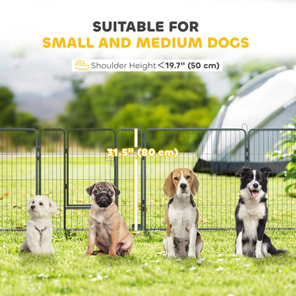 Heavy Duty Pet Playpen, 16 Panels Steel Dog Fence, 31.5" Height Houses, Kennels & Pens at Gallery Canada