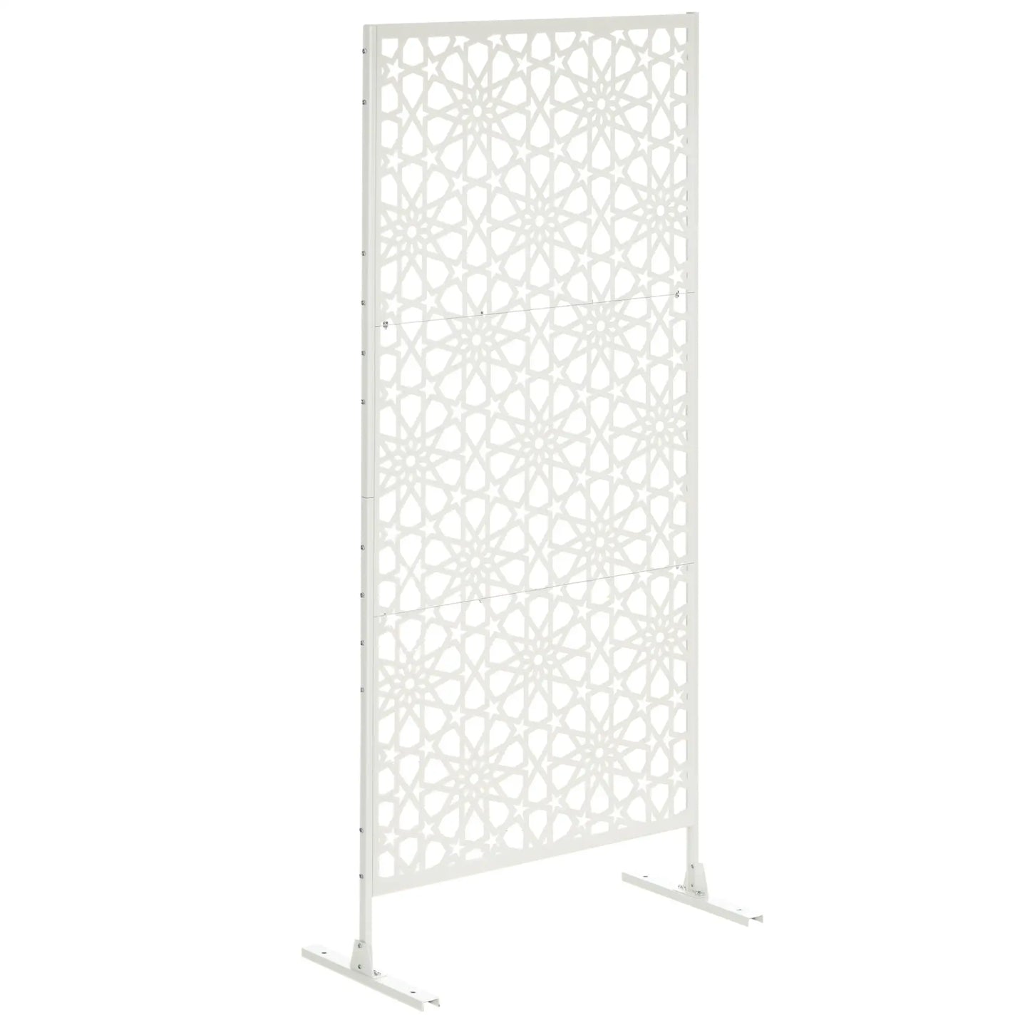 Metal Outdoor Privacy Screen, 36.2" x 17.7" x 78", White Side Awnings at Gallery Canada