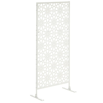 Metal Outdoor Privacy Screen, 36.2" x 17.7" x 78", White Side Awnings at Gallery Canada